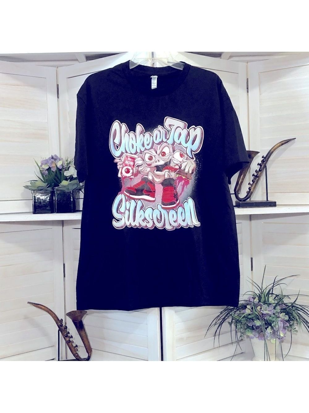 American Apparel Black Cotton T Shirt Large